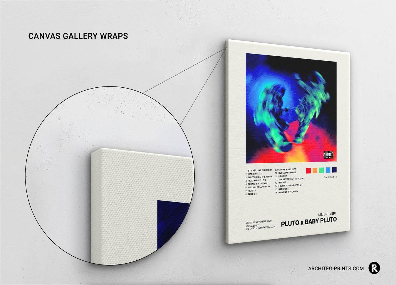Lil Uzi Vert - Pluto x Baby Pluto Music Album Cover Poster